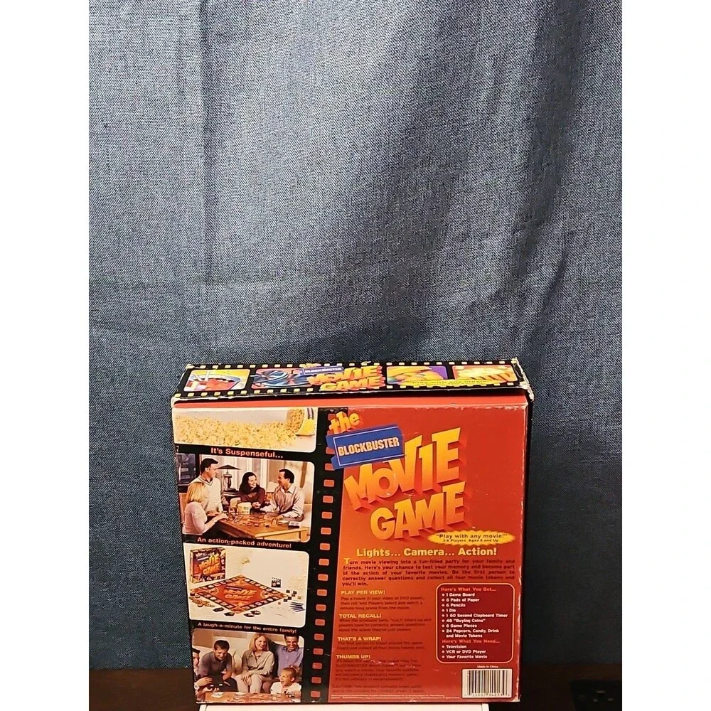 Blockbuster Movie Game | 2000 Vintage Board Game | 100% Complete with Timer |